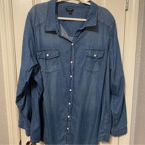 Button Down Jean Shirt